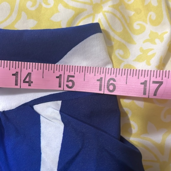 SHEIN EUC Blue & White Maxi Dress, Open Midriff, Sexy, Super stretchy! Size 12 - Picture 11 of 12